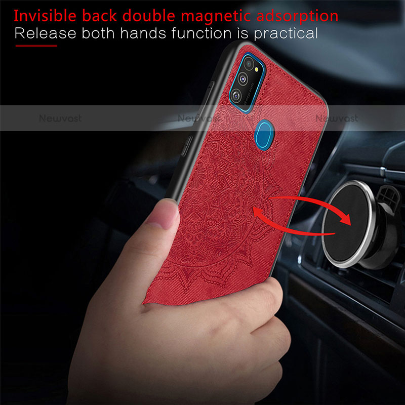 Ultra-thin Silicone Gel Soft Case Cover with Magnetic S04D for Samsung Galaxy M30s