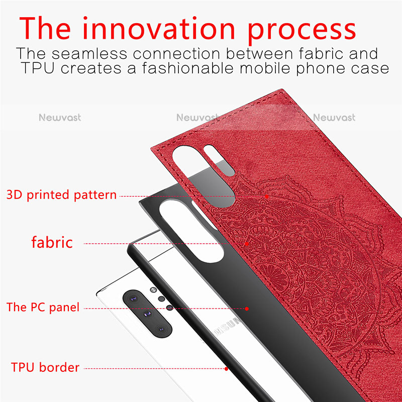 Ultra-thin Silicone Gel Soft Case Cover with Magnetic S04D for Samsung Galaxy Note 10 Plus 5G