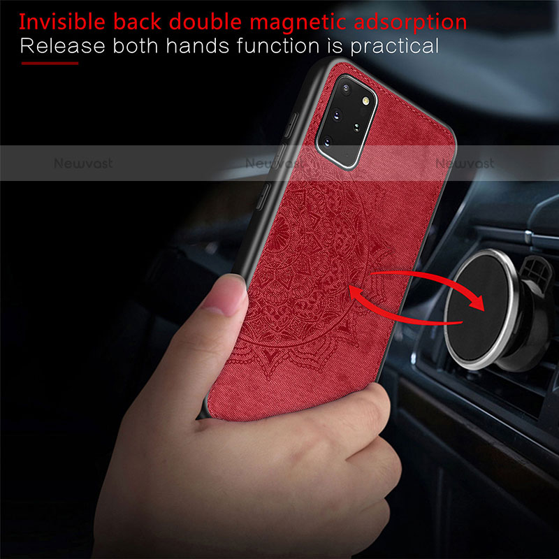 Ultra-thin Silicone Gel Soft Case Cover with Magnetic S04D for Samsung Galaxy S20 Plus