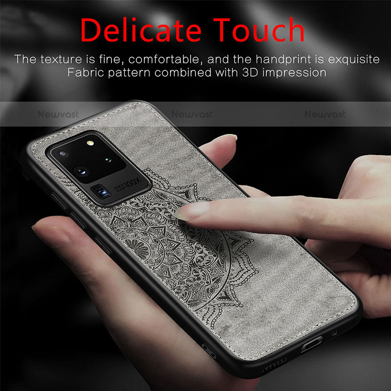 Ultra-thin Silicone Gel Soft Case Cover with Magnetic S04D for Samsung Galaxy S20 Ultra