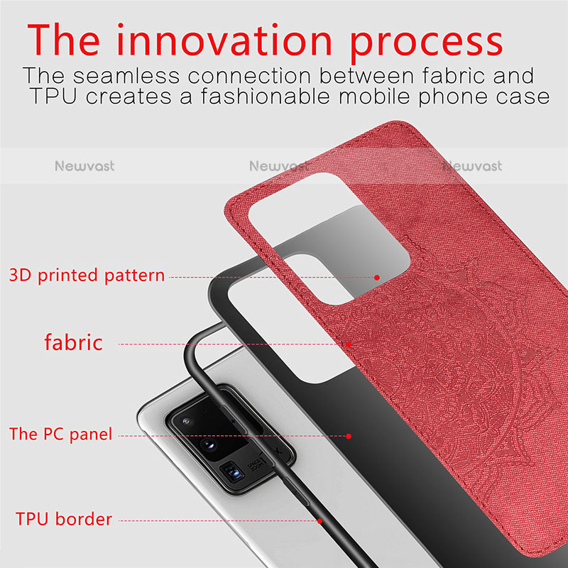 Ultra-thin Silicone Gel Soft Case Cover with Magnetic S04D for Samsung Galaxy S20 Ultra 5G