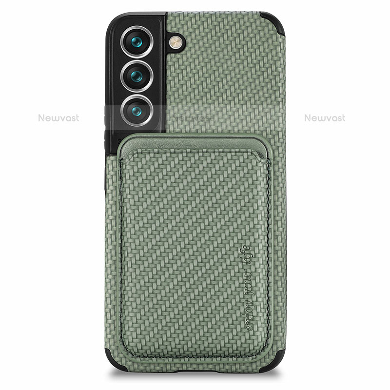 Ultra-thin Silicone Gel Soft Case Cover with Magnetic S04D for Samsung Galaxy S21 5G