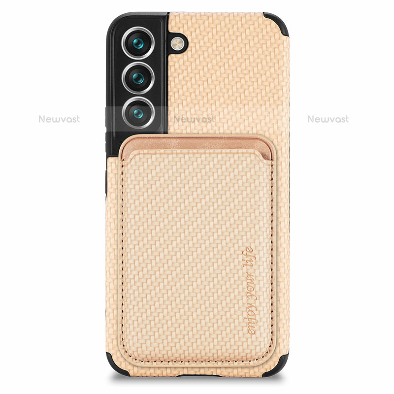 Ultra-thin Silicone Gel Soft Case Cover with Magnetic S04D for Samsung Galaxy S21 5G