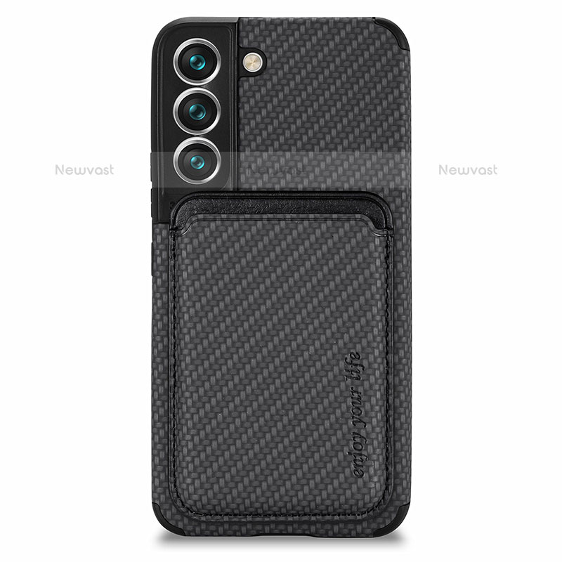 Ultra-thin Silicone Gel Soft Case Cover with Magnetic S04D for Samsung Galaxy S21 FE 5G