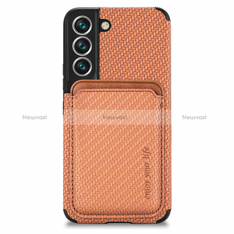 Ultra-thin Silicone Gel Soft Case Cover with Magnetic S04D for Samsung Galaxy S24 5G