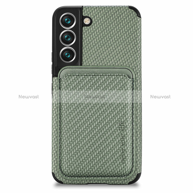 Ultra-thin Silicone Gel Soft Case Cover with Magnetic S04D for Samsung Galaxy S24 5G