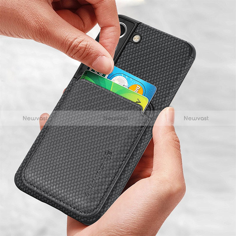 Ultra-thin Silicone Gel Soft Case Cover with Magnetic S04D for Samsung Galaxy S24 Plus 5G