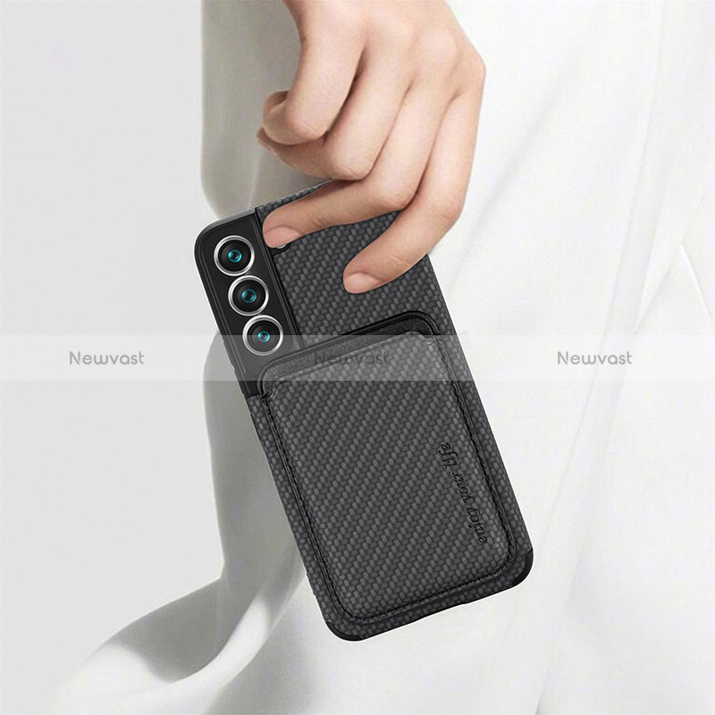 Ultra-thin Silicone Gel Soft Case Cover with Magnetic S04D for Samsung Galaxy S24 Plus 5G