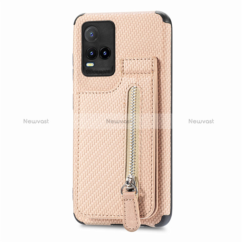 Ultra-thin Silicone Gel Soft Case Cover with Magnetic S04D for Vivo Y21