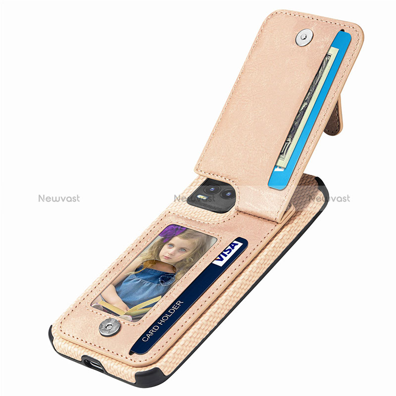 Ultra-thin Silicone Gel Soft Case Cover with Magnetic S04D for Vivo Y21e