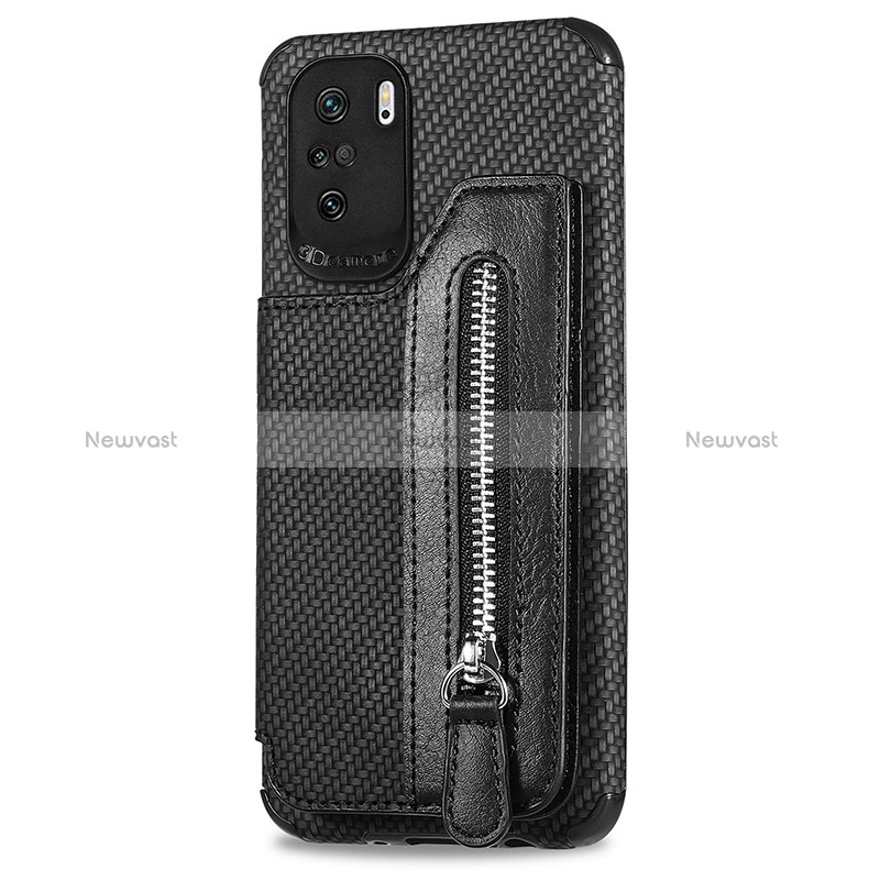 Ultra-thin Silicone Gel Soft Case Cover with Magnetic S04D for Xiaomi Mi 11X 5G Black