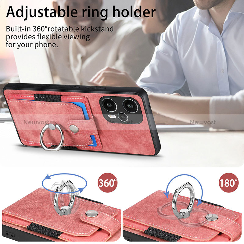 Ultra-thin Silicone Gel Soft Case Cover with Magnetic S04D for Xiaomi Poco F5 5G