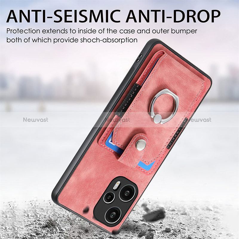 Ultra-thin Silicone Gel Soft Case Cover with Magnetic S04D for Xiaomi Poco F5 5G