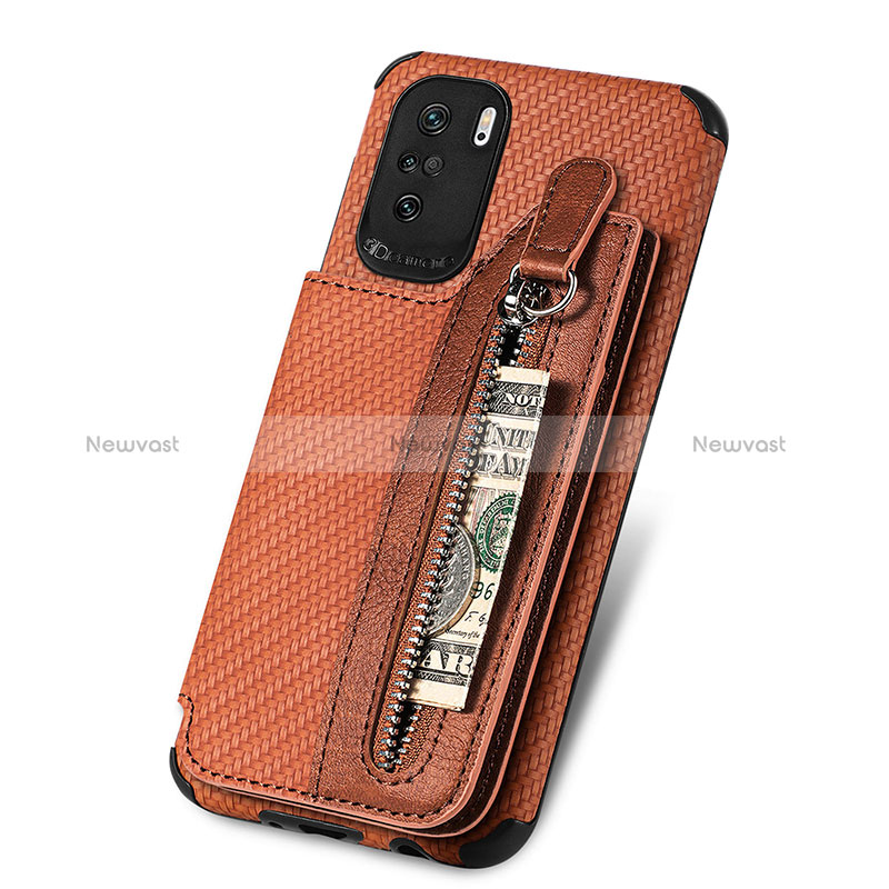 Ultra-thin Silicone Gel Soft Case Cover with Magnetic S04D for Xiaomi Redmi K40 Pro 5G