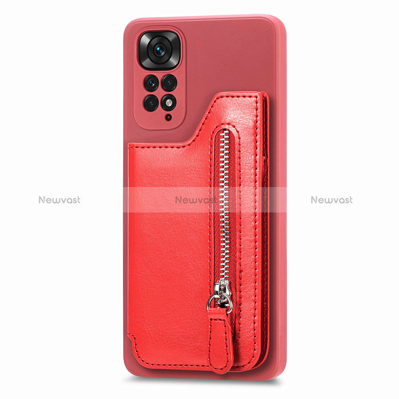 Ultra-thin Silicone Gel Soft Case Cover with Magnetic S04D for Xiaomi Redmi Note 11 4G (2022)