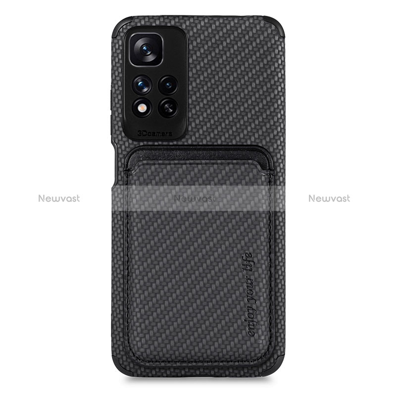 Ultra-thin Silicone Gel Soft Case Cover with Magnetic S04D for Xiaomi Redmi Note 11 Pro+ Plus 5G