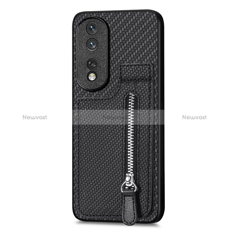 Ultra-thin Silicone Gel Soft Case Cover with Magnetic S05D for Huawei Honor 80 Pro 5G