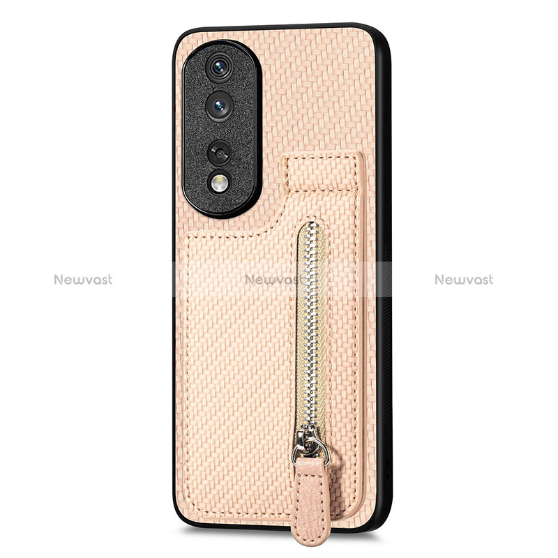 Ultra-thin Silicone Gel Soft Case Cover with Magnetic S05D for Huawei Honor 80 Pro 5G