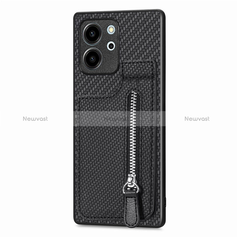 Ultra-thin Silicone Gel Soft Case Cover with Magnetic S05D for Huawei Honor 80 SE 5G