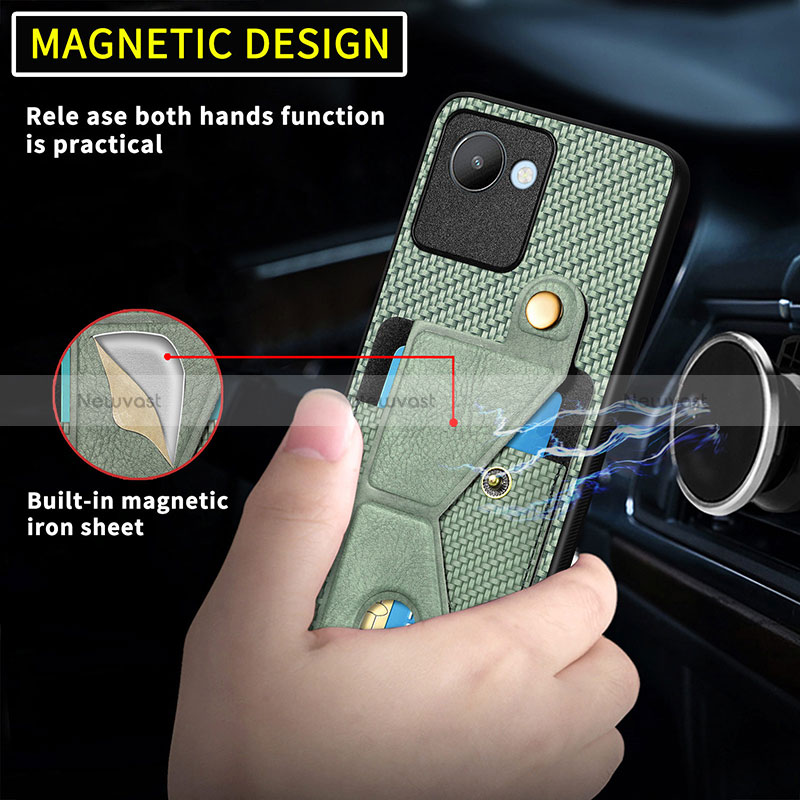 Ultra-thin Silicone Gel Soft Case Cover with Magnetic S05D for Realme C30