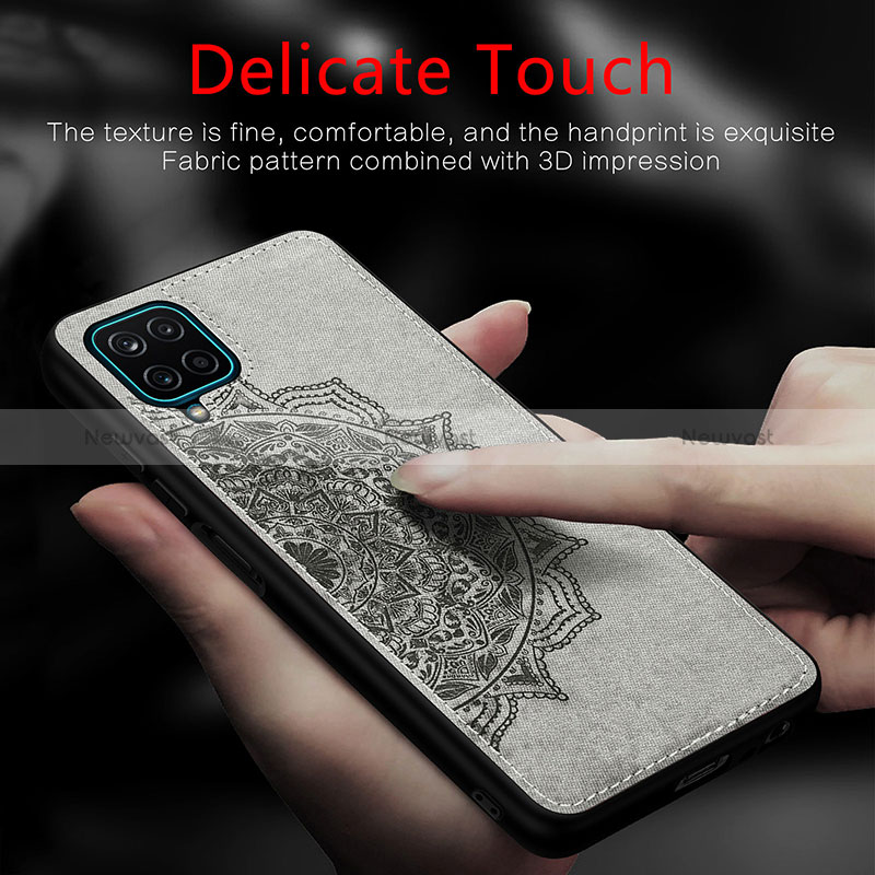 Ultra-thin Silicone Gel Soft Case Cover with Magnetic S05D for Samsung Galaxy A12 5G