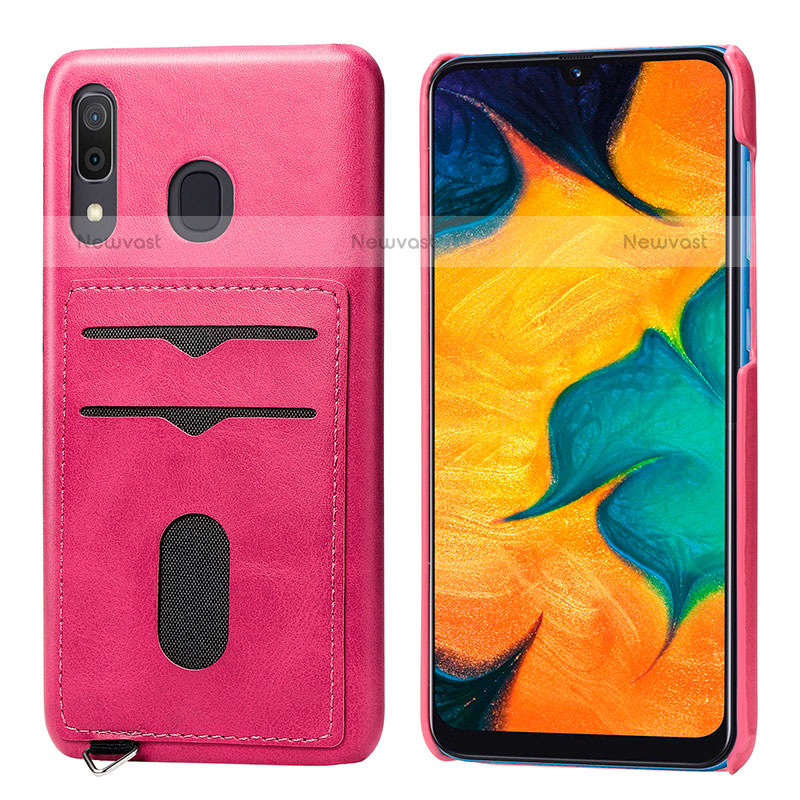 Ultra-thin Silicone Gel Soft Case Cover with Magnetic S05D for Samsung Galaxy A20