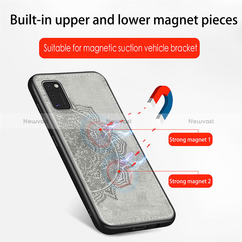 Ultra-thin Silicone Gel Soft Case Cover with Magnetic S05D for Samsung Galaxy A41