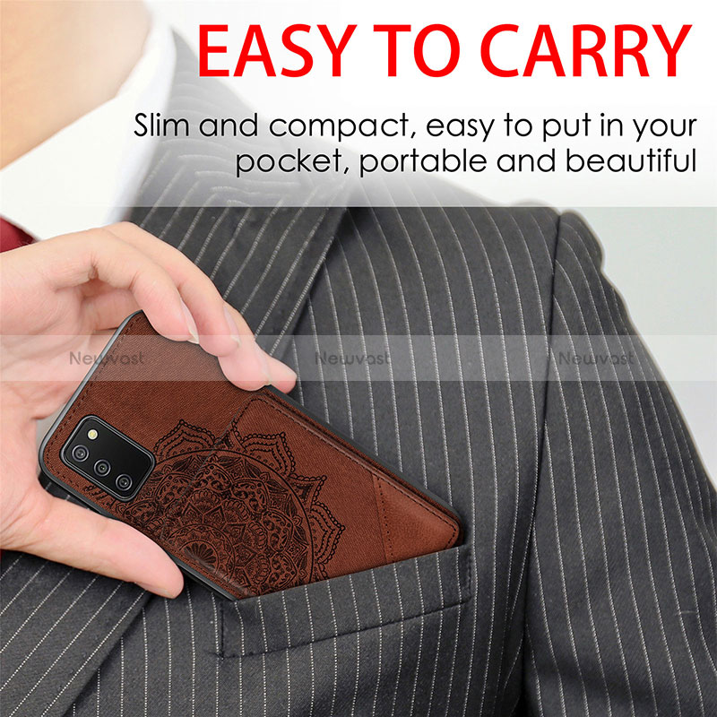 Ultra-thin Silicone Gel Soft Case Cover with Magnetic S05D for Samsung Galaxy F02S SM-E025F