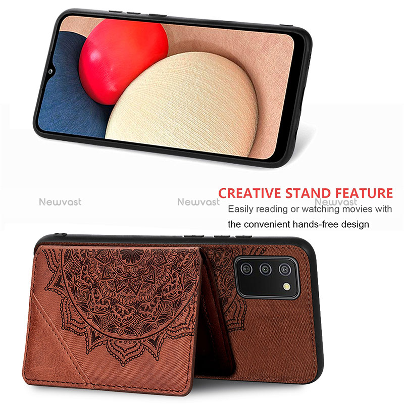 Ultra-thin Silicone Gel Soft Case Cover with Magnetic S05D for Samsung Galaxy F02S SM-E025F