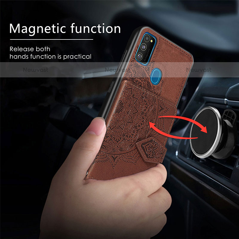 Ultra-thin Silicone Gel Soft Case Cover with Magnetic S05D for Samsung Galaxy M30s
