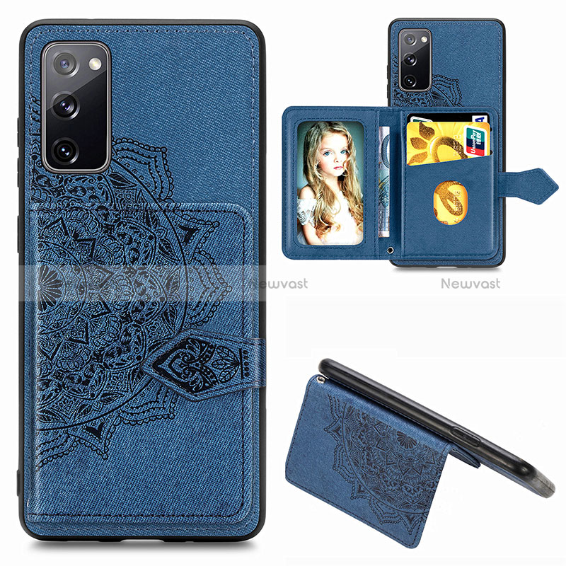 Ultra-thin Silicone Gel Soft Case Cover with Magnetic S05D for Samsung Galaxy S20 FE (2022) 5G