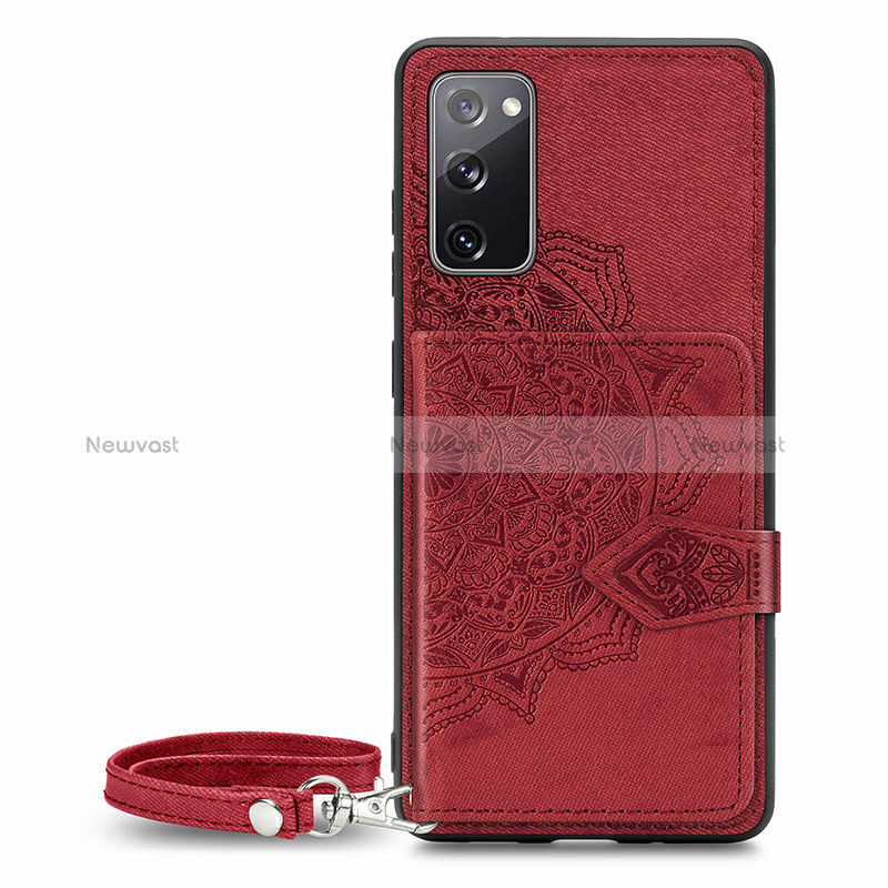 Ultra-thin Silicone Gel Soft Case Cover with Magnetic S05D for Samsung Galaxy S20 FE (2022) 5G