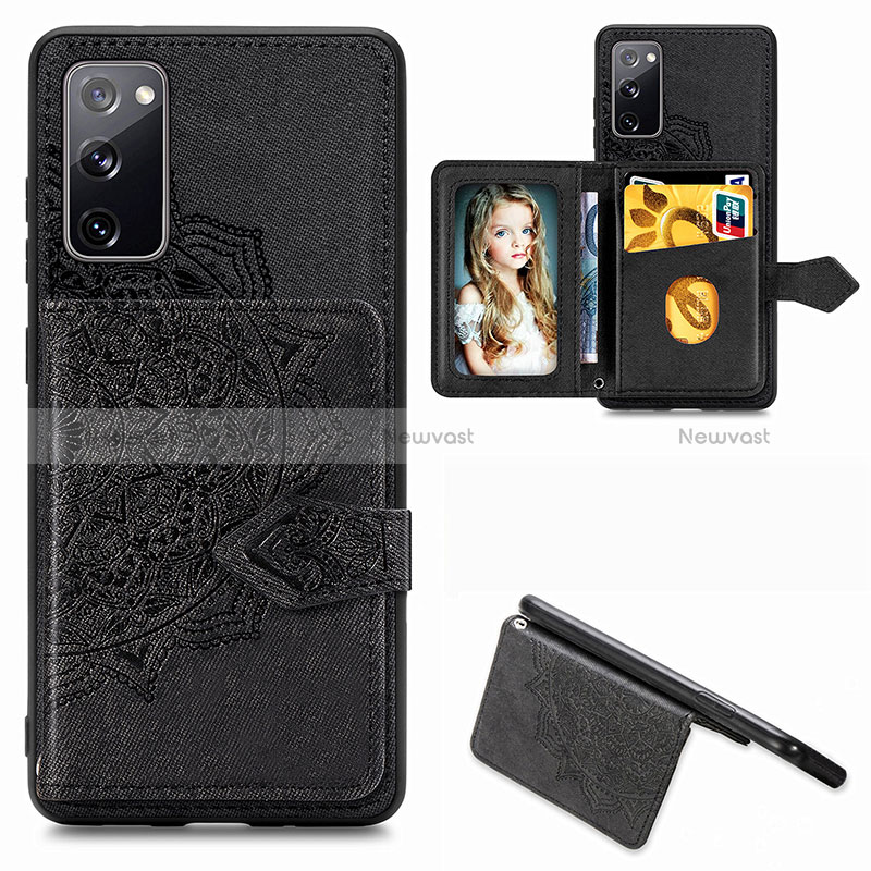 Ultra-thin Silicone Gel Soft Case Cover with Magnetic S05D for Samsung Galaxy S20 FE 4G