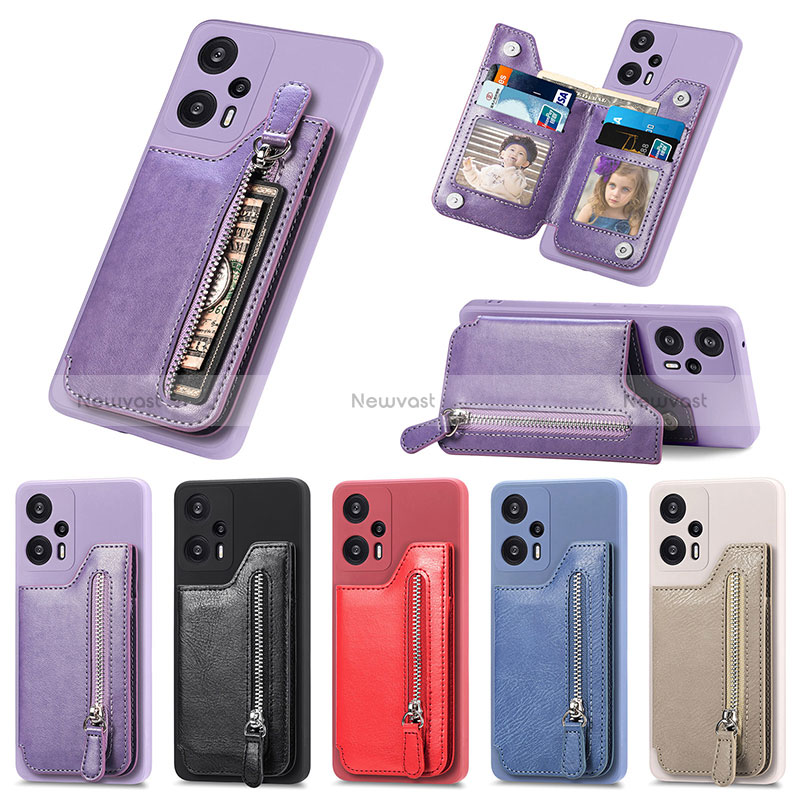 Ultra-thin Silicone Gel Soft Case Cover with Magnetic S05D for Xiaomi Poco F5 5G