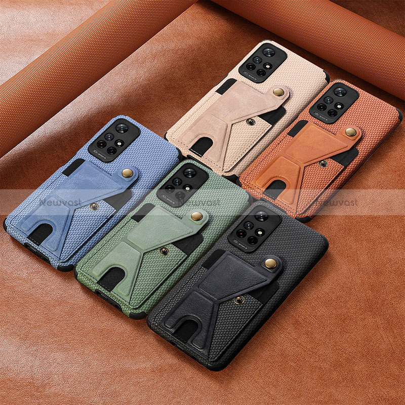 Ultra-thin Silicone Gel Soft Case Cover with Magnetic S05D for Xiaomi Poco M4 Pro 5G