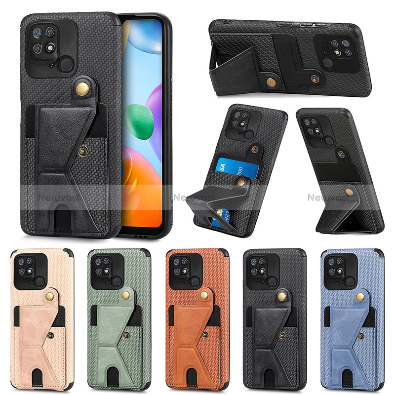 Ultra-thin Silicone Gel Soft Case Cover with Magnetic S05D for Xiaomi Redmi 10 Power