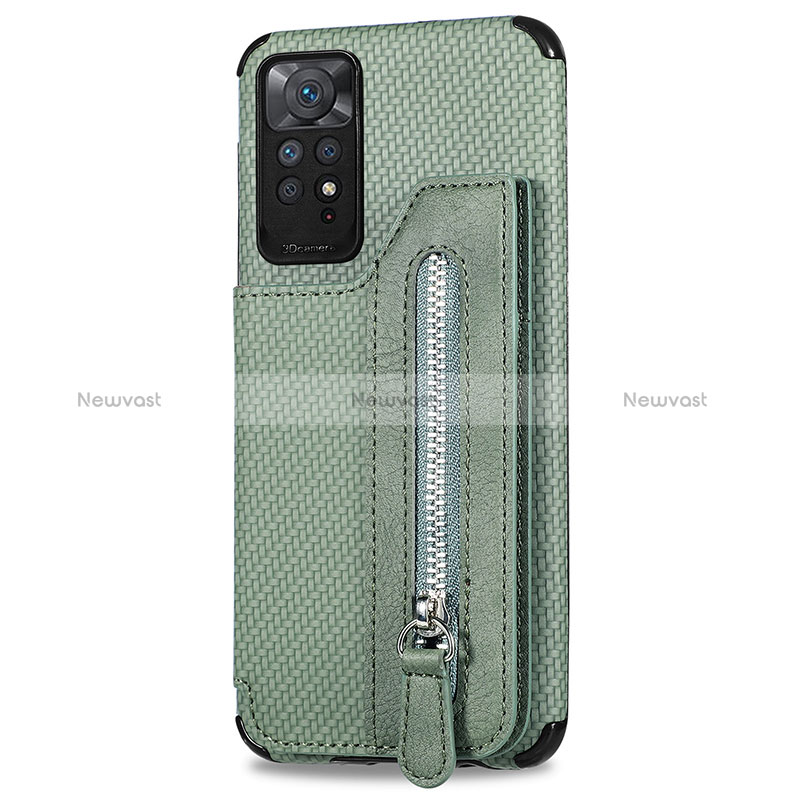 Ultra-thin Silicone Gel Soft Case Cover with Magnetic S05D for Xiaomi Redmi Note 11 Pro 4G