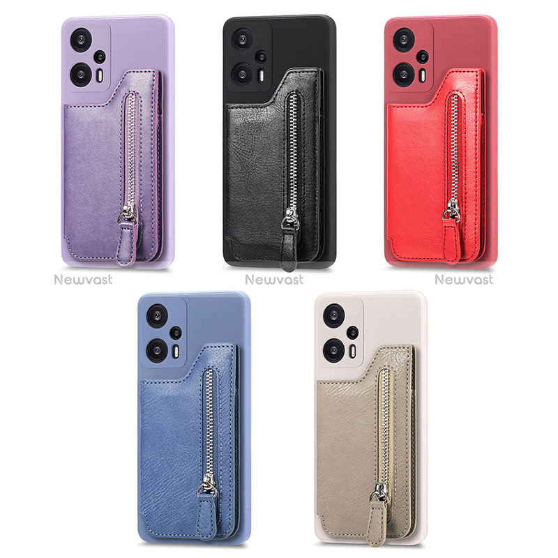 Ultra-thin Silicone Gel Soft Case Cover with Magnetic S05D for Xiaomi Redmi Note 12 Turbo 5G