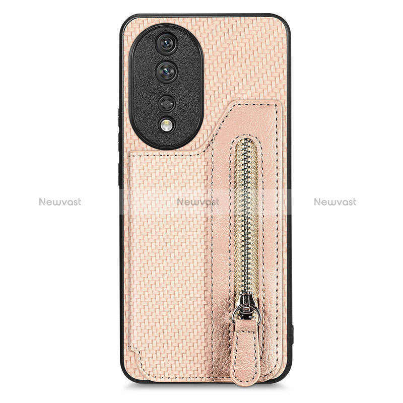 Ultra-thin Silicone Gel Soft Case Cover with Magnetic S06D for Huawei Honor 80 5G