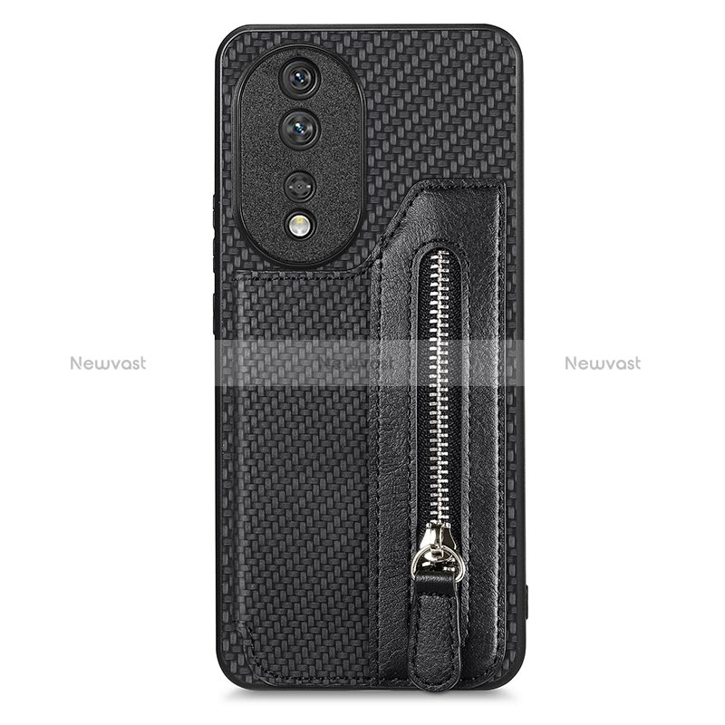 Ultra-thin Silicone Gel Soft Case Cover with Magnetic S06D for Huawei Honor 80 5G