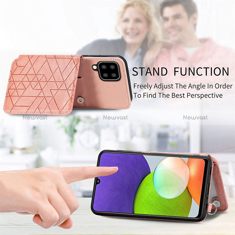 Ultra-thin Silicone Gel Soft Case Cover with Magnetic S06D for Samsung Galaxy A22 4G