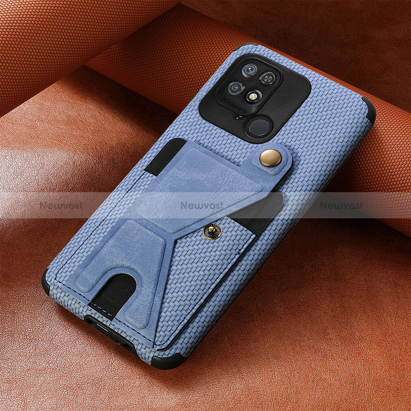 Ultra-thin Silicone Gel Soft Case Cover with Magnetic S06D for Xiaomi Redmi 10 India