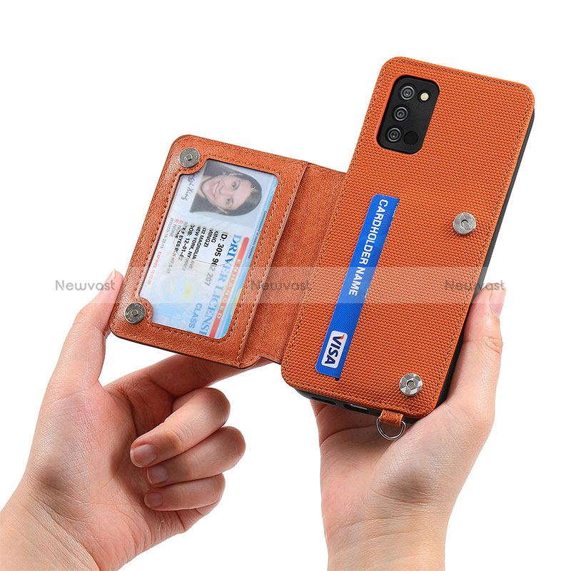 Ultra-thin Silicone Gel Soft Case Cover with Magnetic S07D for Samsung Galaxy F02S SM-E025F