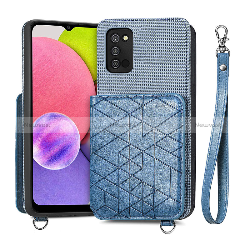 Ultra-thin Silicone Gel Soft Case Cover with Magnetic S07D for Samsung Galaxy M02s