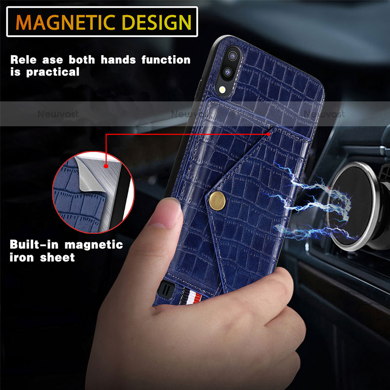 Ultra-thin Silicone Gel Soft Case Cover with Magnetic S07D for Samsung Galaxy M10