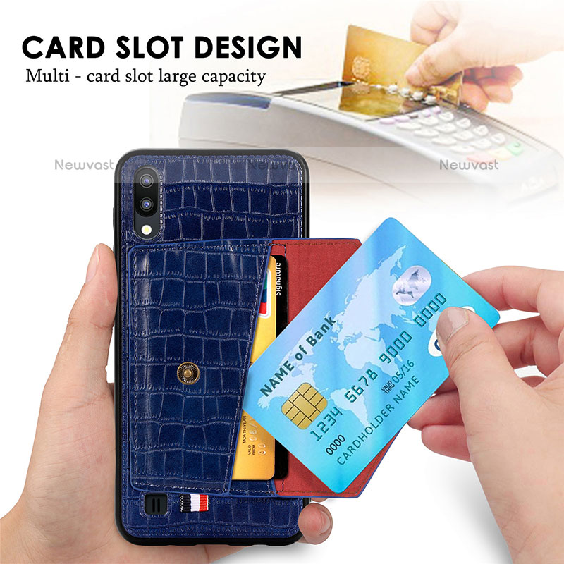 Ultra-thin Silicone Gel Soft Case Cover with Magnetic S07D for Samsung Galaxy M10