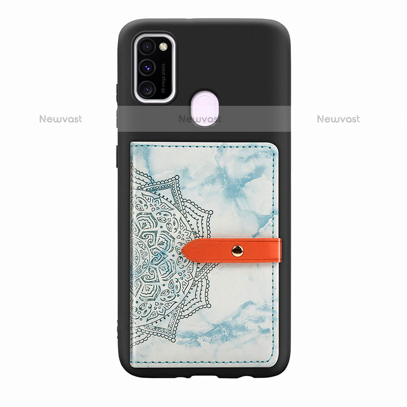 Ultra-thin Silicone Gel Soft Case Cover with Magnetic S07D for Samsung Galaxy M30s