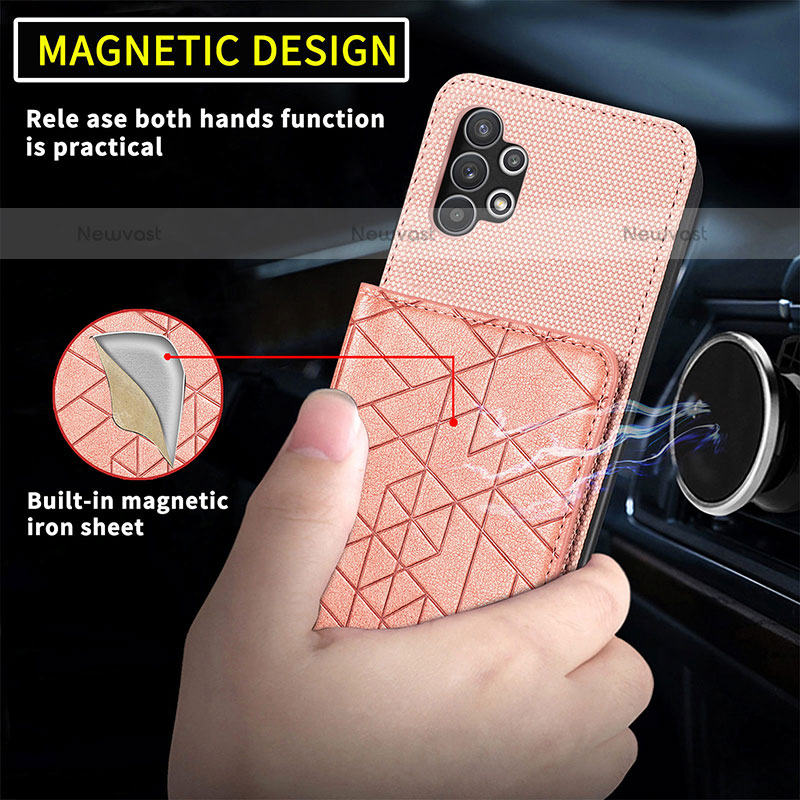 Ultra-thin Silicone Gel Soft Case Cover with Magnetic S07D for Samsung Galaxy M32 5G