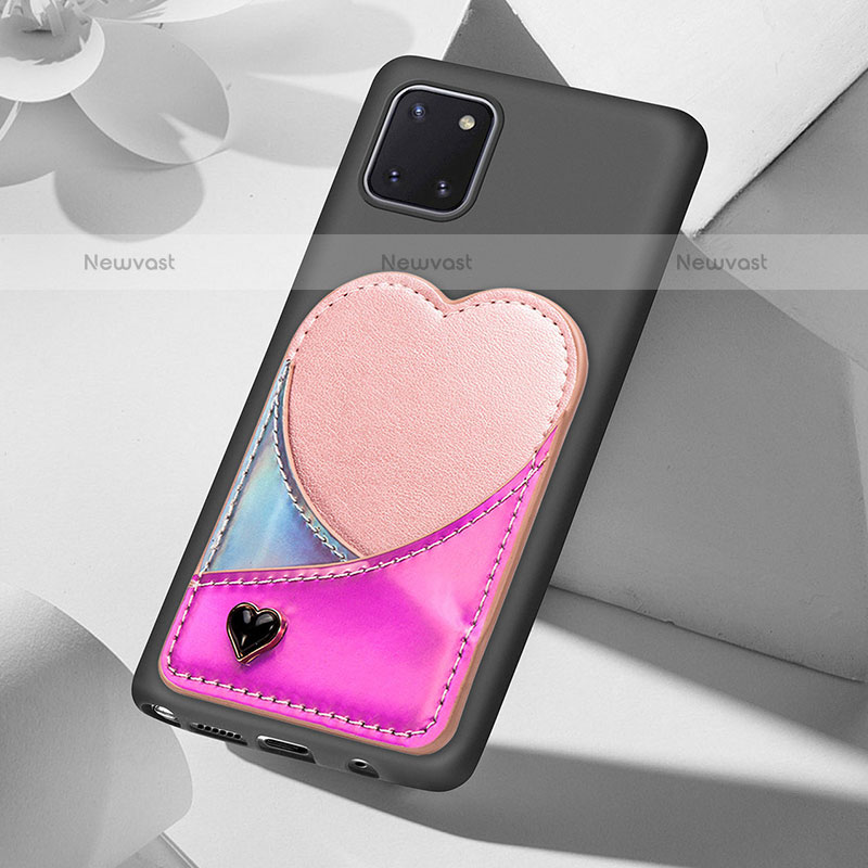 Ultra-thin Silicone Gel Soft Case Cover with Magnetic S07D for Samsung Galaxy Note 10 Lite