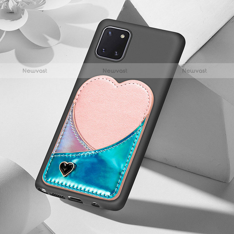 Ultra-thin Silicone Gel Soft Case Cover with Magnetic S07D for Samsung Galaxy Note 10 Lite